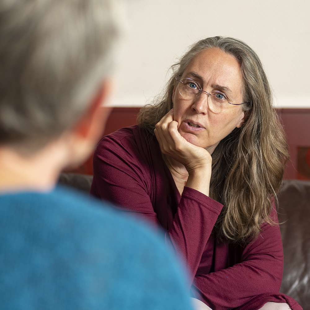 mirjam in gesprek